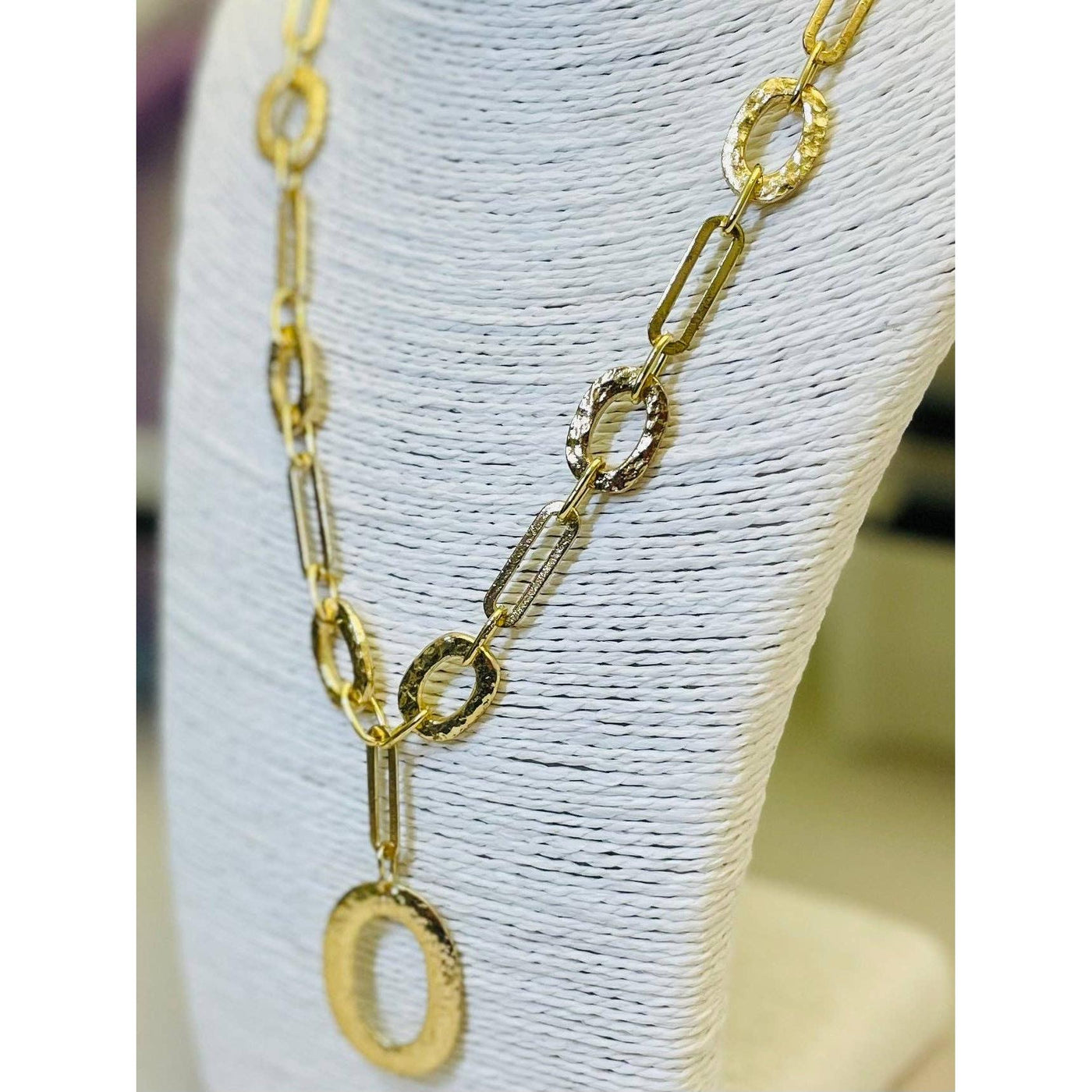242 South Link Drop Necklace - Gold
