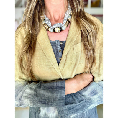 Twine & Twig Beaded Bandana Necklace | Safari