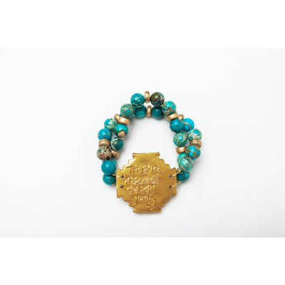 Turquoise Sea Jasper with Jerusalem