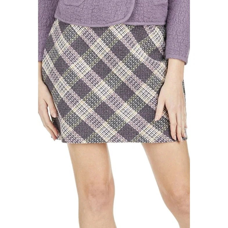 Jade Plaid Skort - Lilac