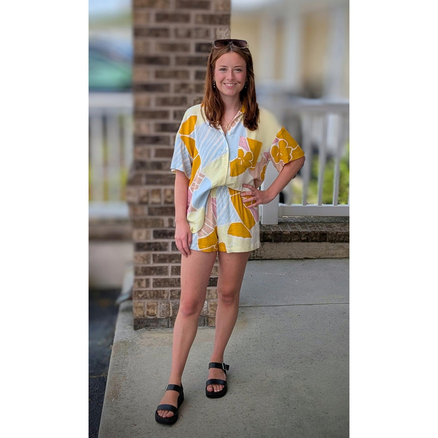 Z Supply Scout Riviera Shorts - Mellow Yellow