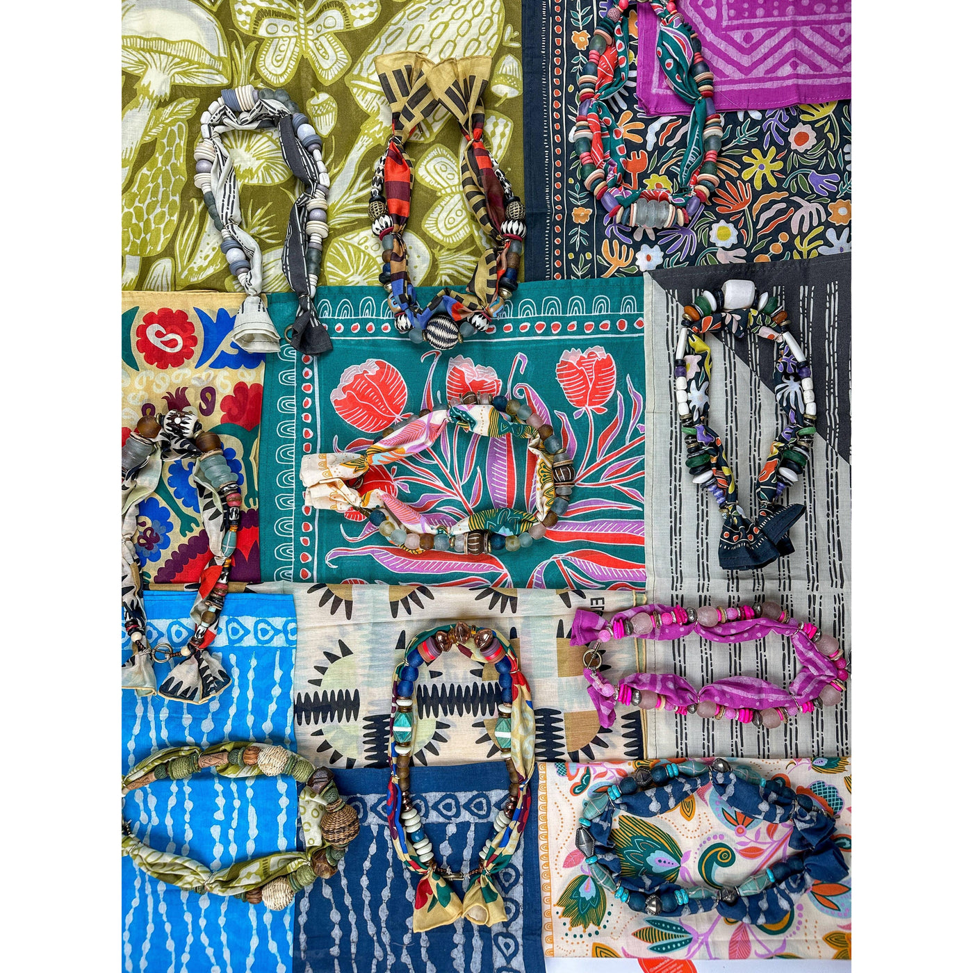 Twine & Twig Beaded Bandana Necklace | Santa Fe