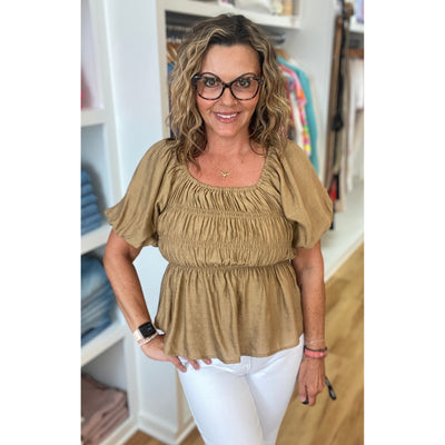 Joy Joy Cammie Top -Blue or Camel