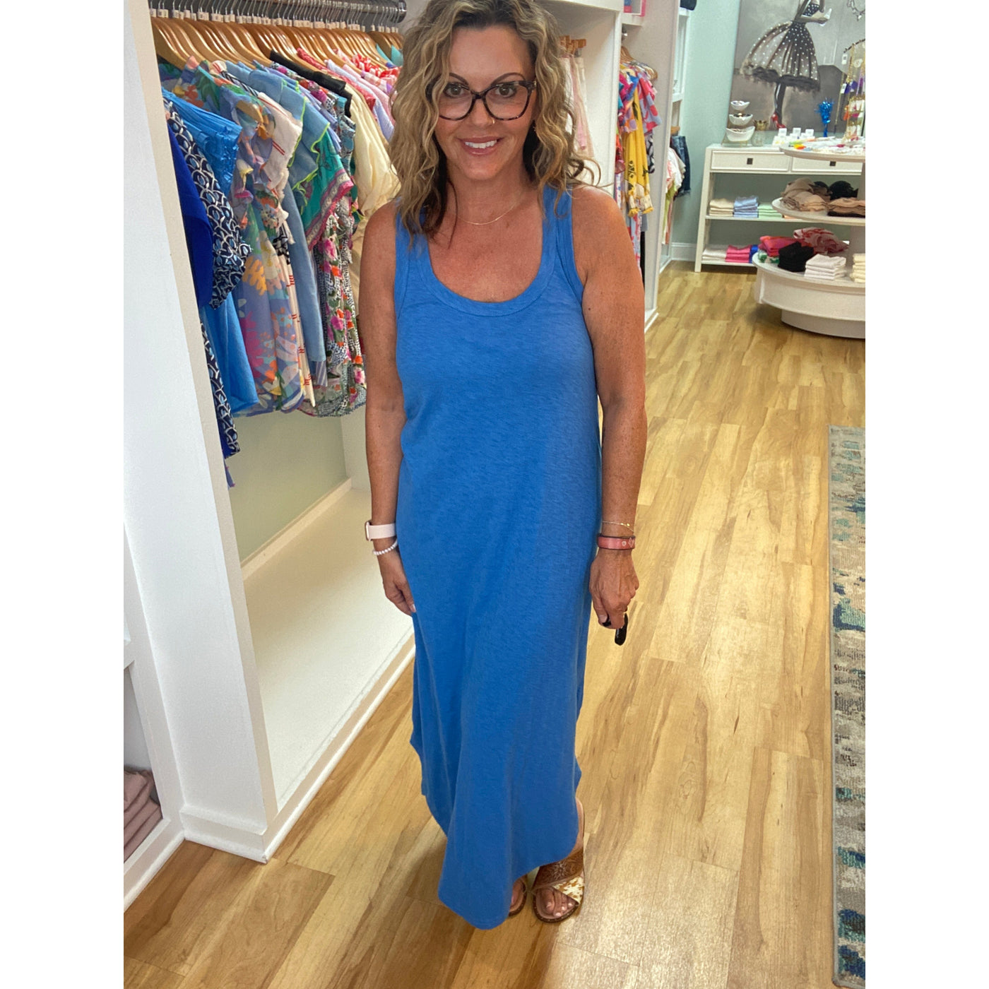 Z Supply Easy Going Cotton Slub Dress - Federal Blue