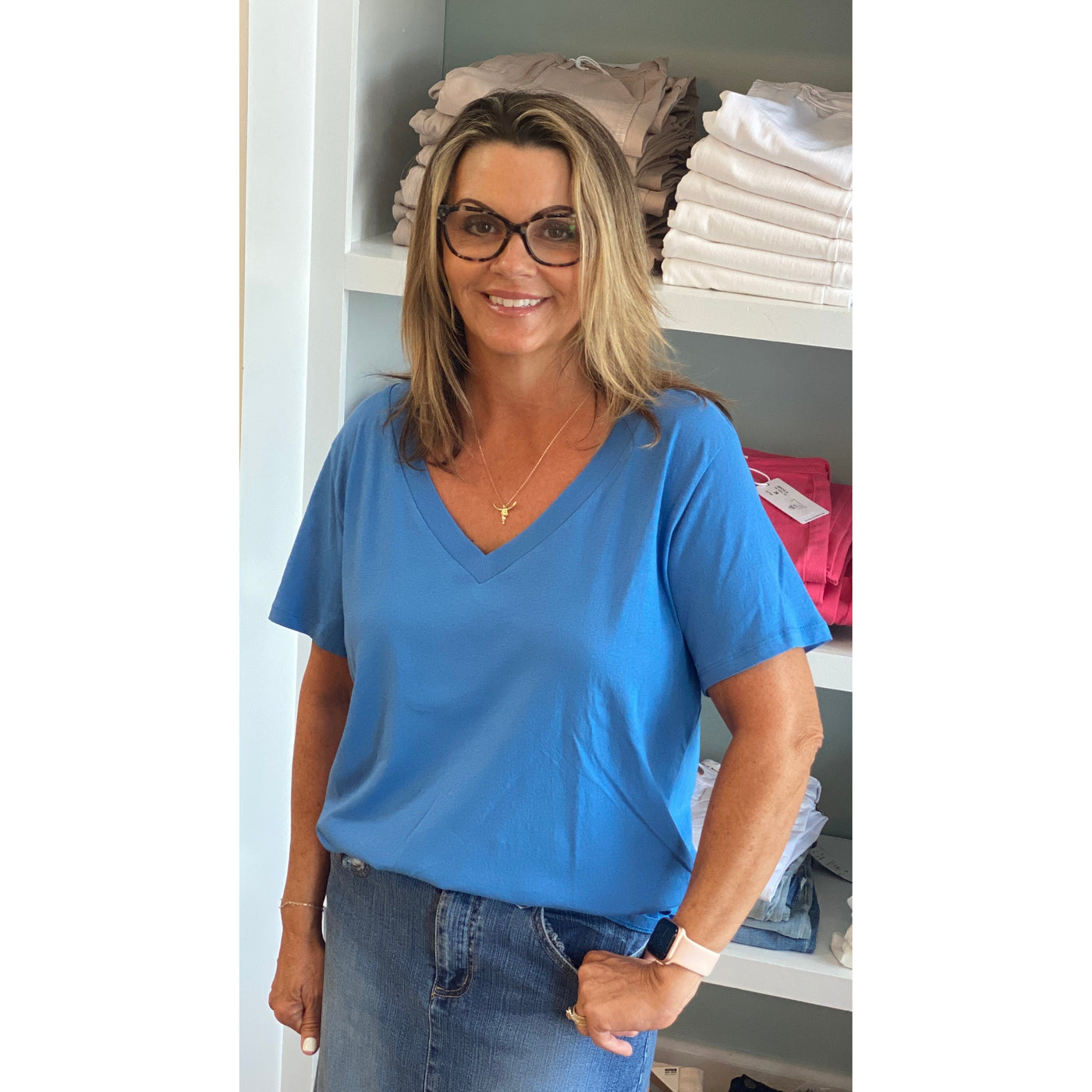 Z Supply Girlfriend Tee - Federal Blue