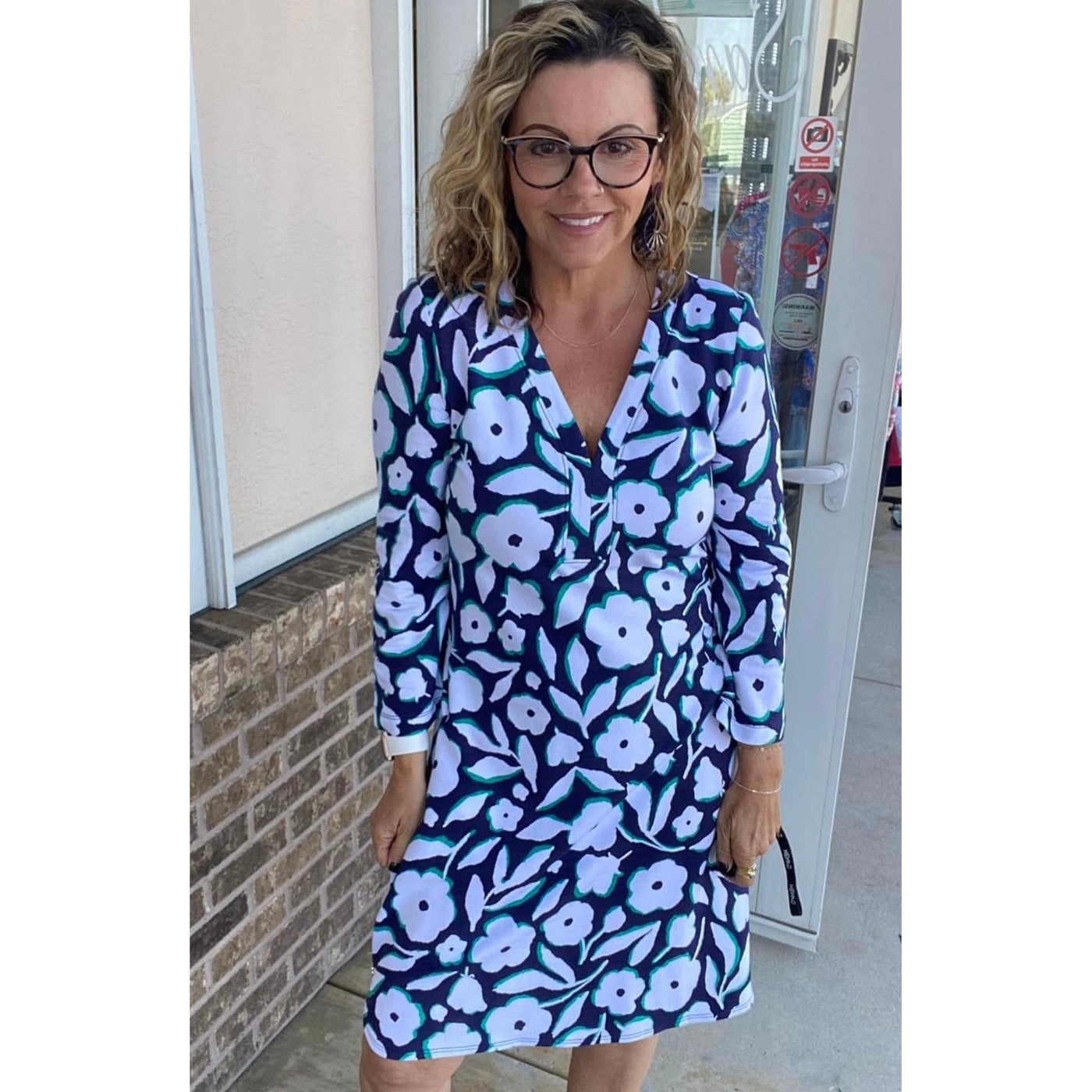Ashley Dress - Patriot Blue
