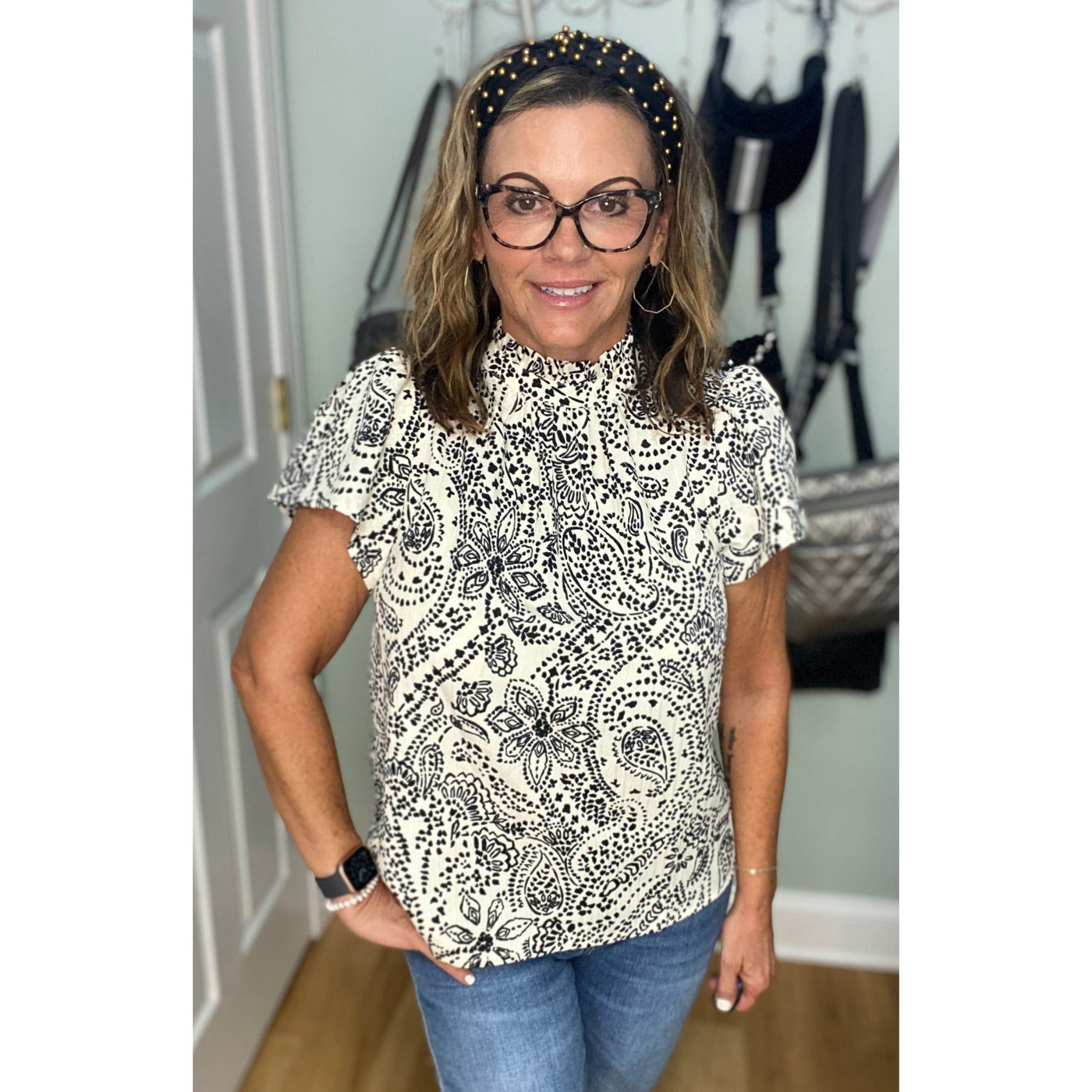 Joy Joy Selena Top - Contrast Ink