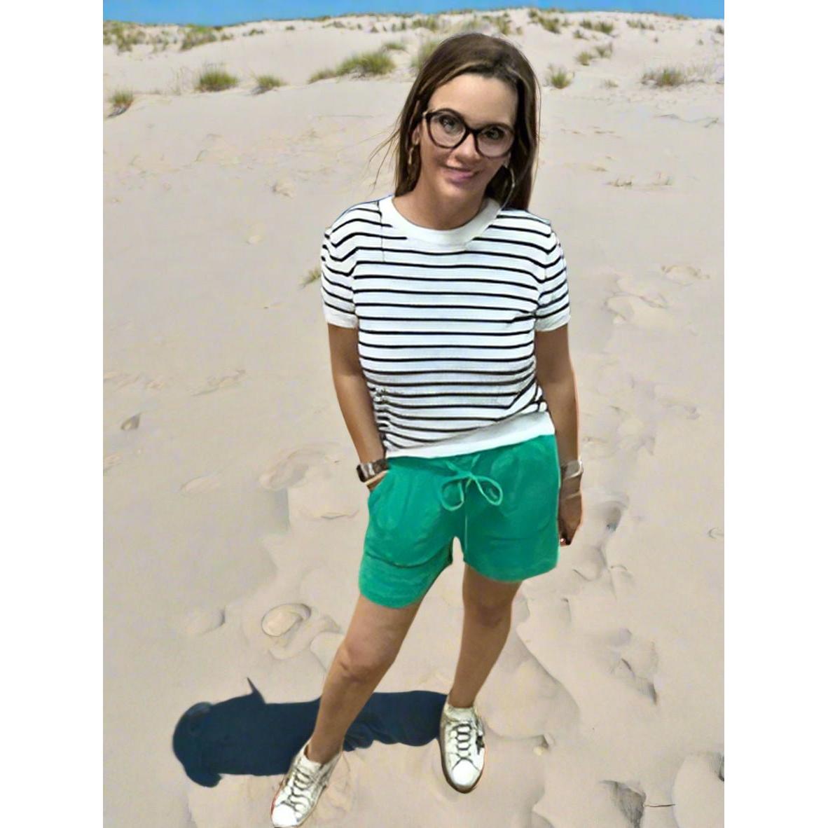 Hatley Santorini Gauze Shorts - Sea Green