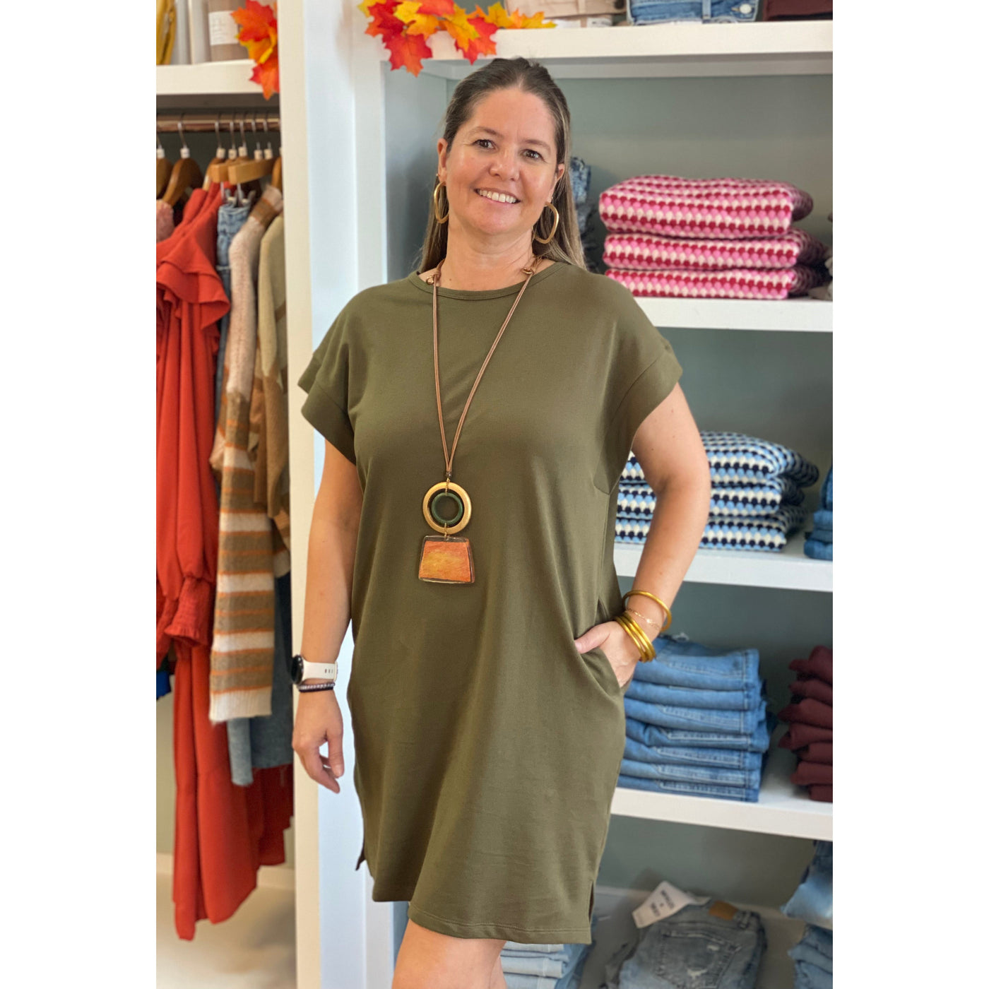 Cora Dress Olive