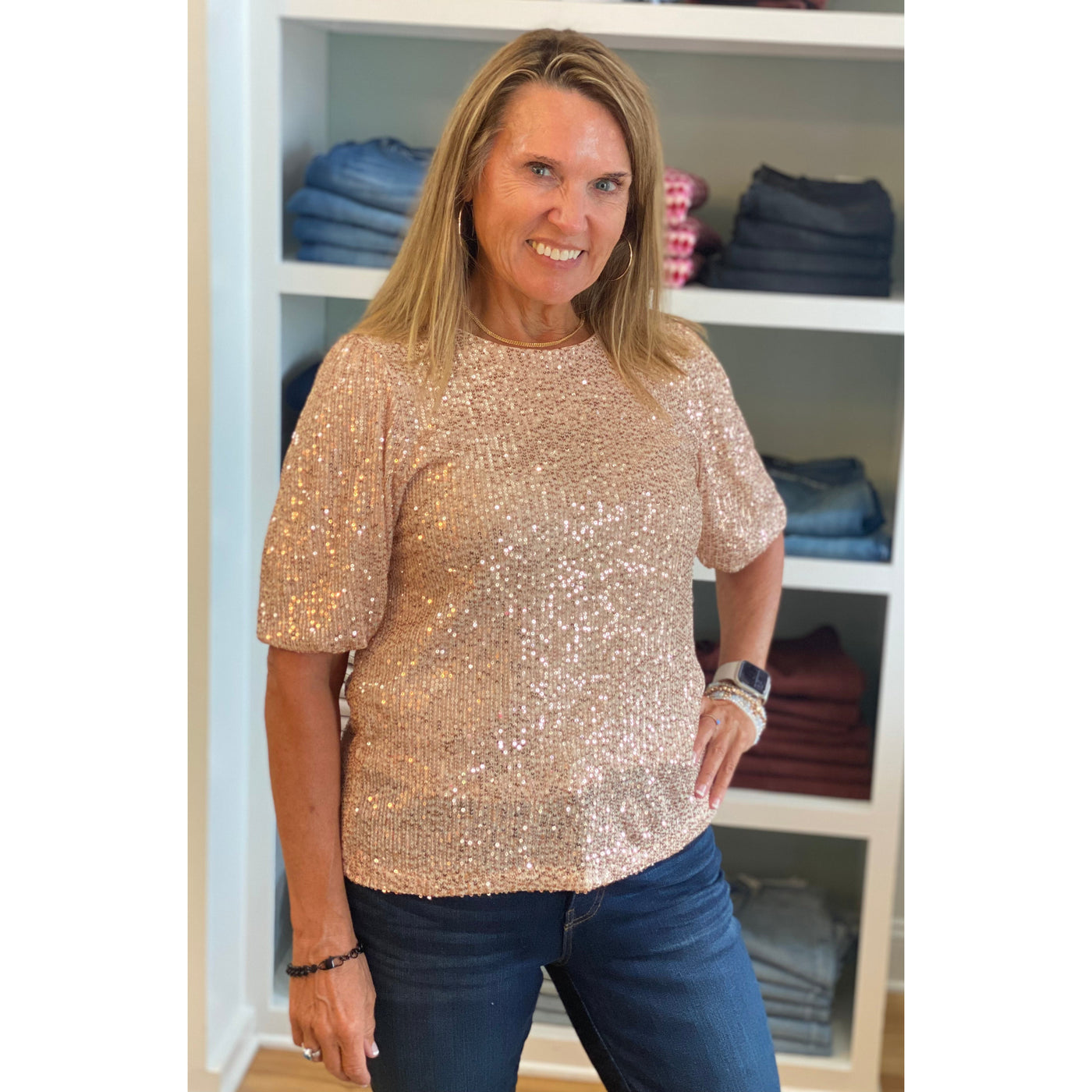 Gail Sequin Top