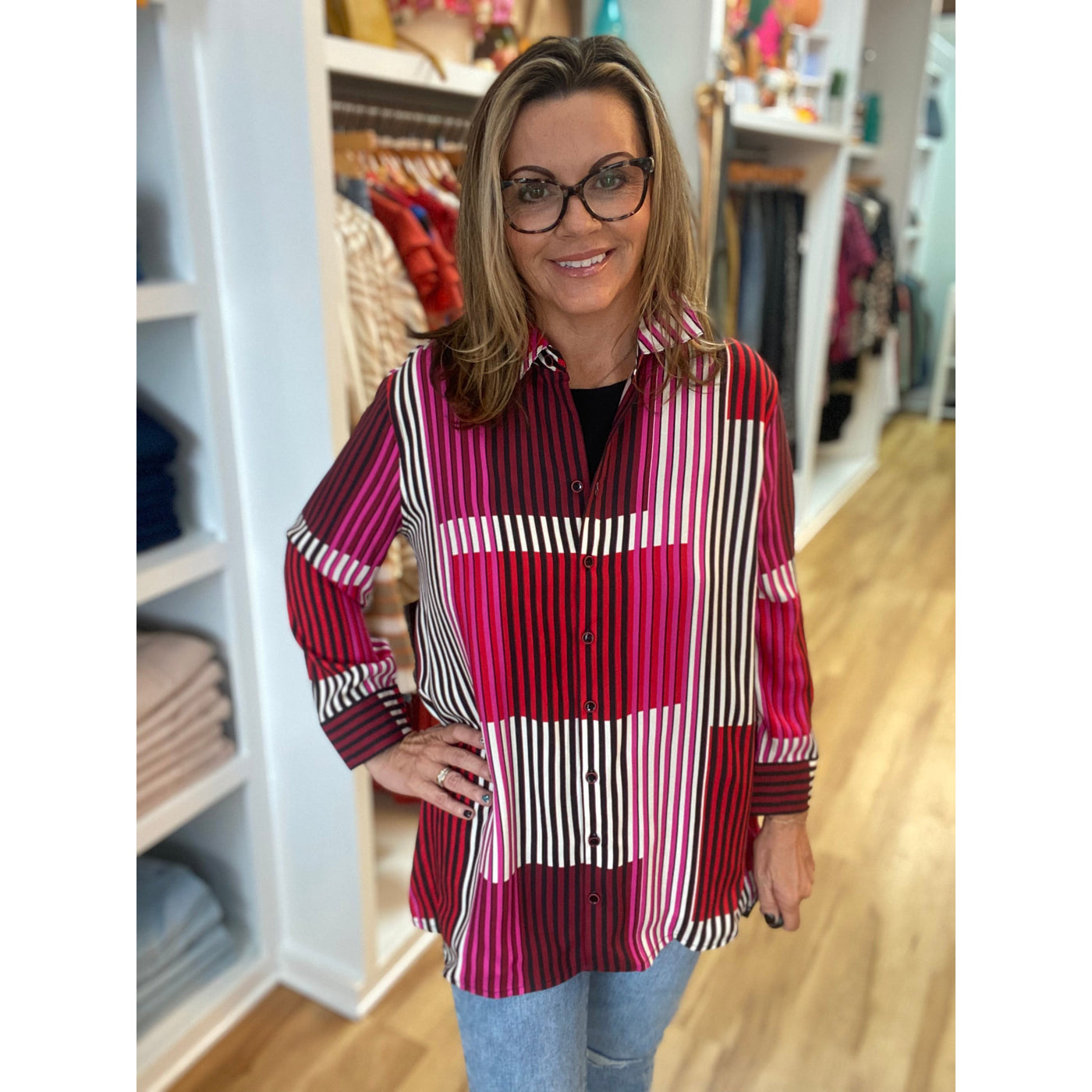 Bella Button Front Shirt