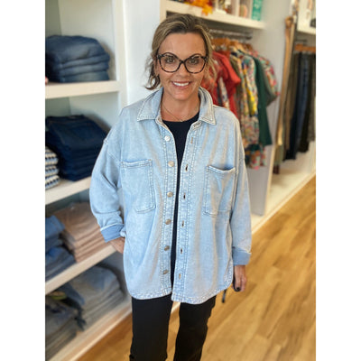 Z Supply Knit Denim Jacket