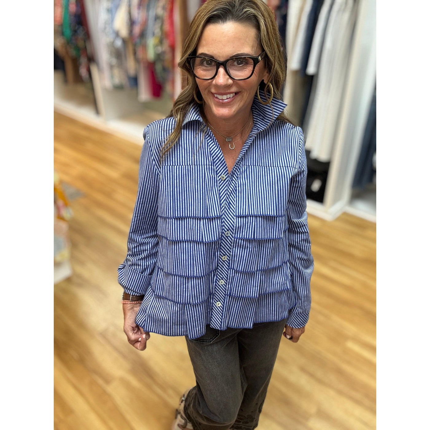 Ruffled Radiance Shirt