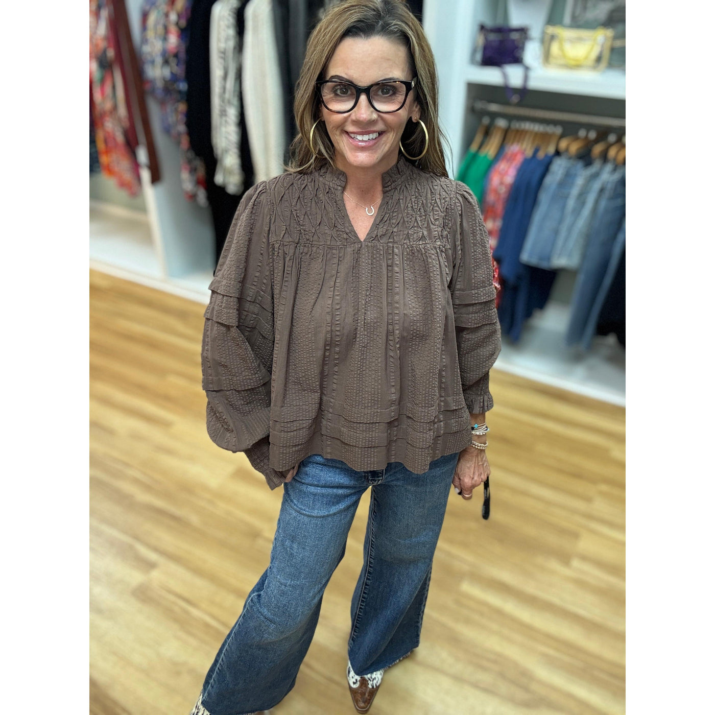 Cocoa Cuff Top