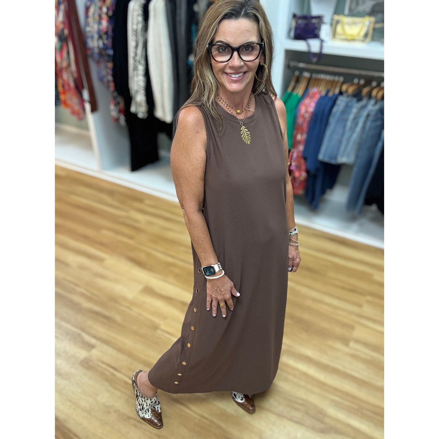 Espresso Dreams Midi Dress