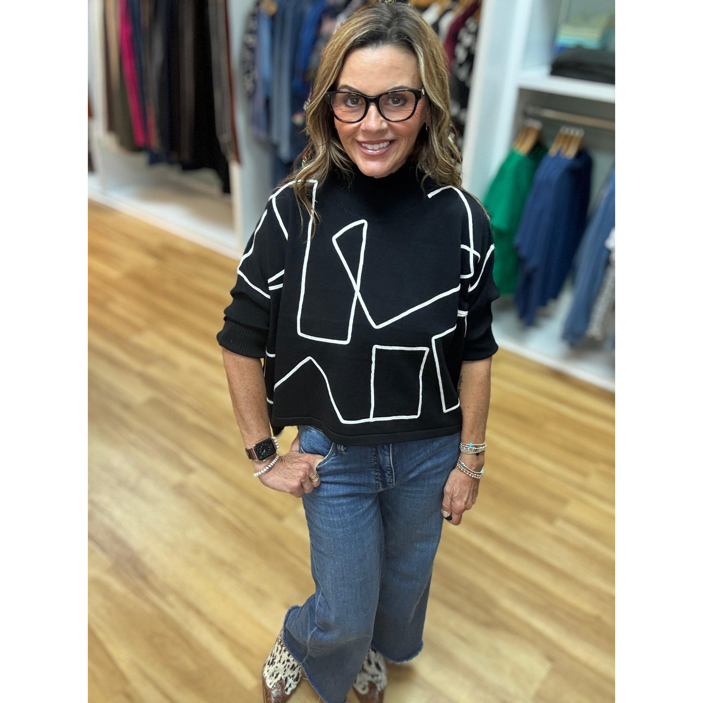 Kerisma AJA Ortho Sweater - Black/White