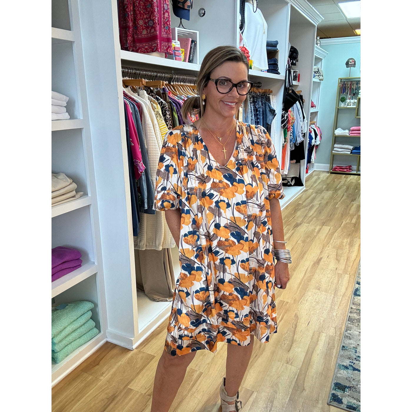 Joy Joy Puff Sleeve Dress