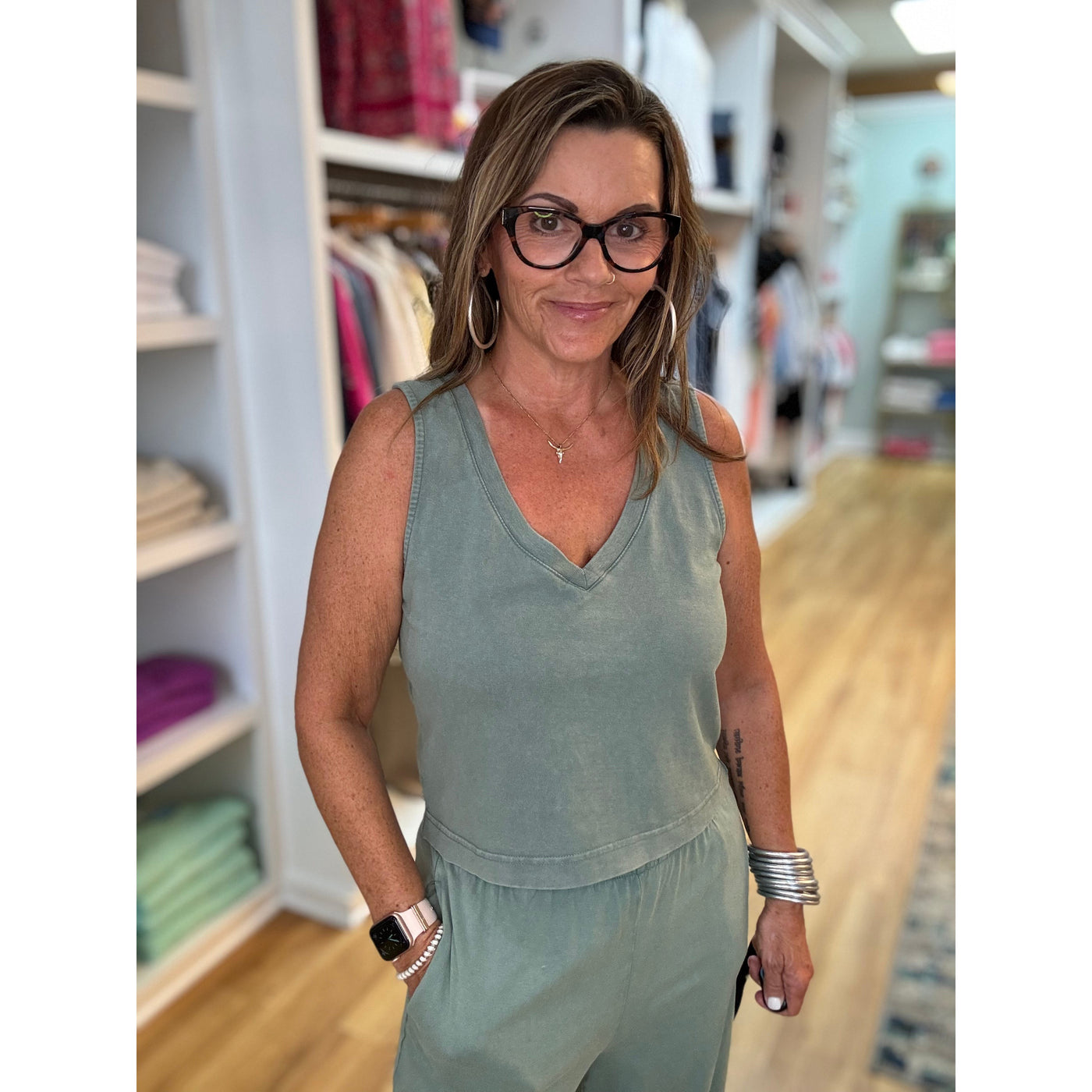 Z Supply Sloan Top - Palm Green