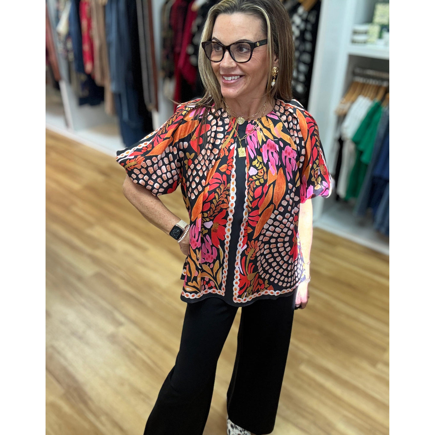 Jade Pleated Puff Sleeve Top - Paved Petals