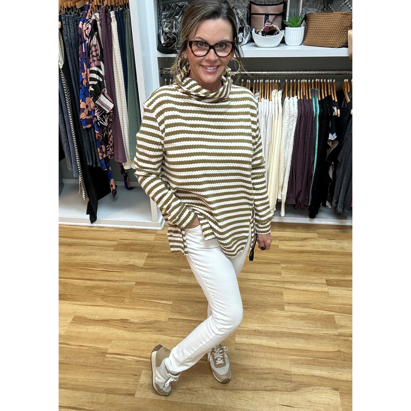 Tru Luxe 4 Way Stretch Skinny Jean - Pearl