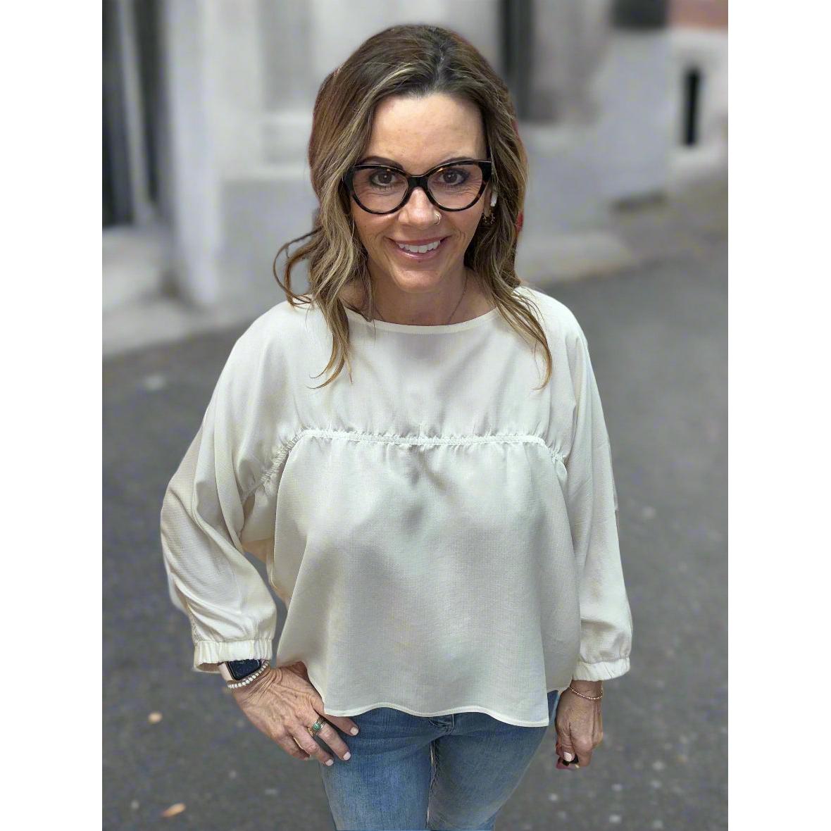 Batwing Bliss Top - Off White