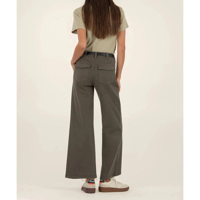 Kut Meg High Rise Wide Leg Pants - Olive