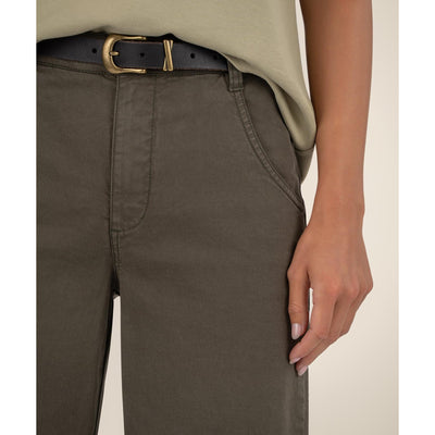 Kut Meg High Rise Wide Leg Pants - Olive