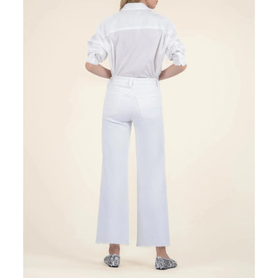 Kut Meg Wide Leg Jeans - Optic White