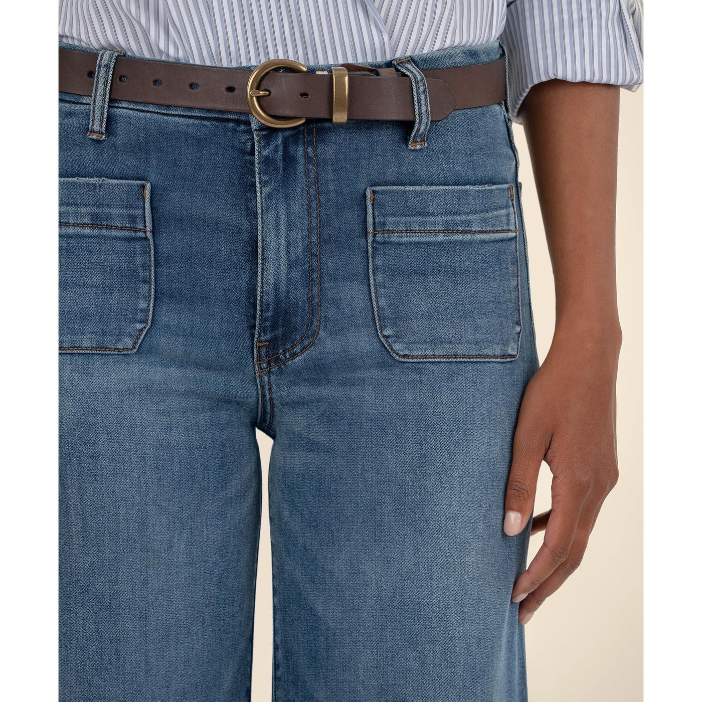 Kut Meg High Rise Wide Leg - Loyalty Wash