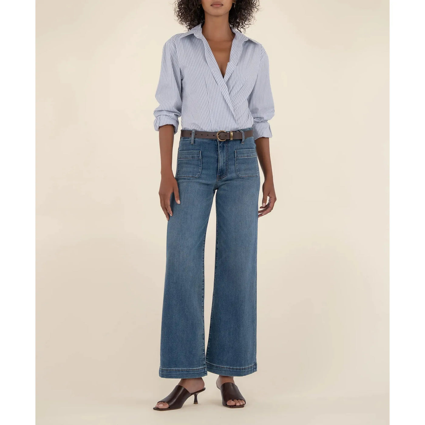 Kut Meg High Rise Wide Leg - Loyalty Wash