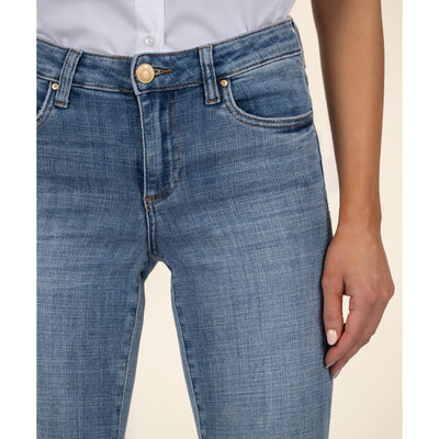 KUT Amy Straight Leg Crop - Gained Wash