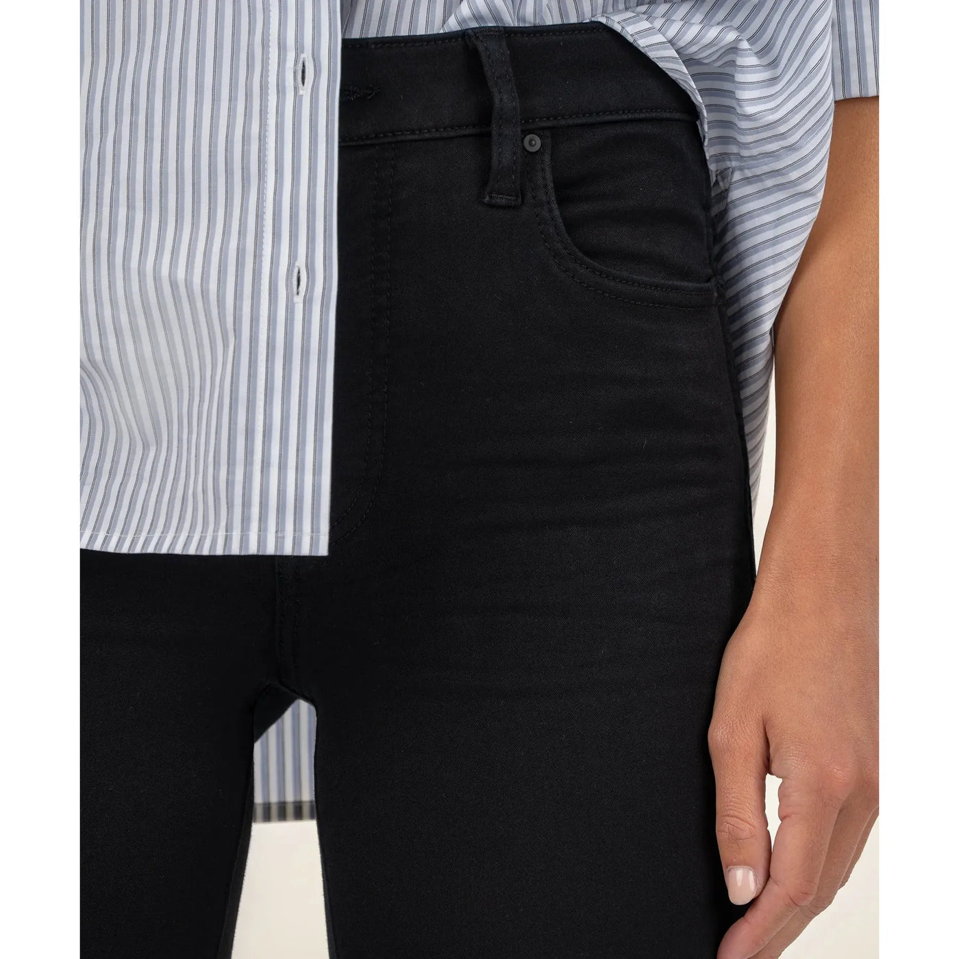 Kut Donna High Rise Ankle Jean - Black