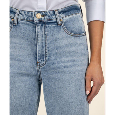 KUT Melissa High Rise Straight Leg - Steadfast Wash
