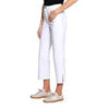 Tru Luxe Fly Front Crop - White