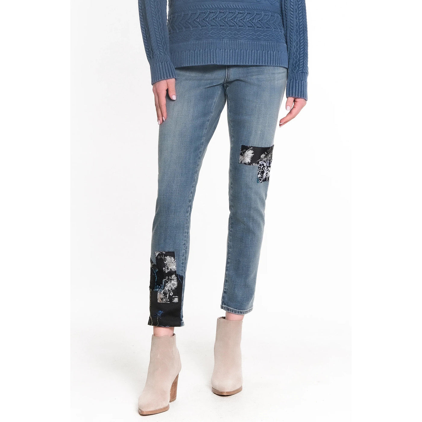 Tru Luxe Straight Leg Jean - Med Indigo