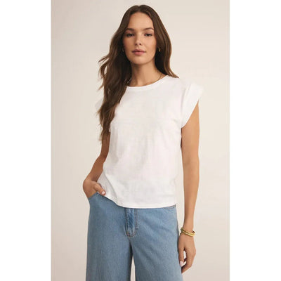 Z Supply Camino Slub Top White