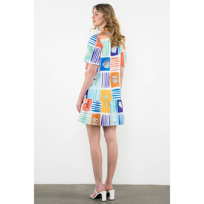 Multi Print Dress