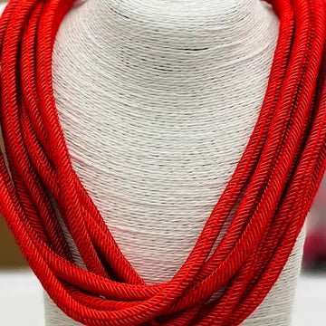 Game Day Slub Strand Necklace - Red