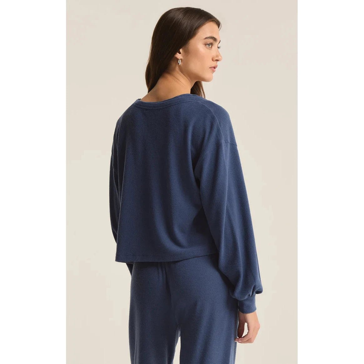 Z Supply Pocket Long Sleeve Top - Midnight