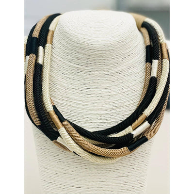 242 South Slub 8-strand - Black Multi