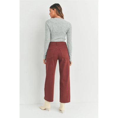 Heidi High Rise Utility Pants - Cinnamon