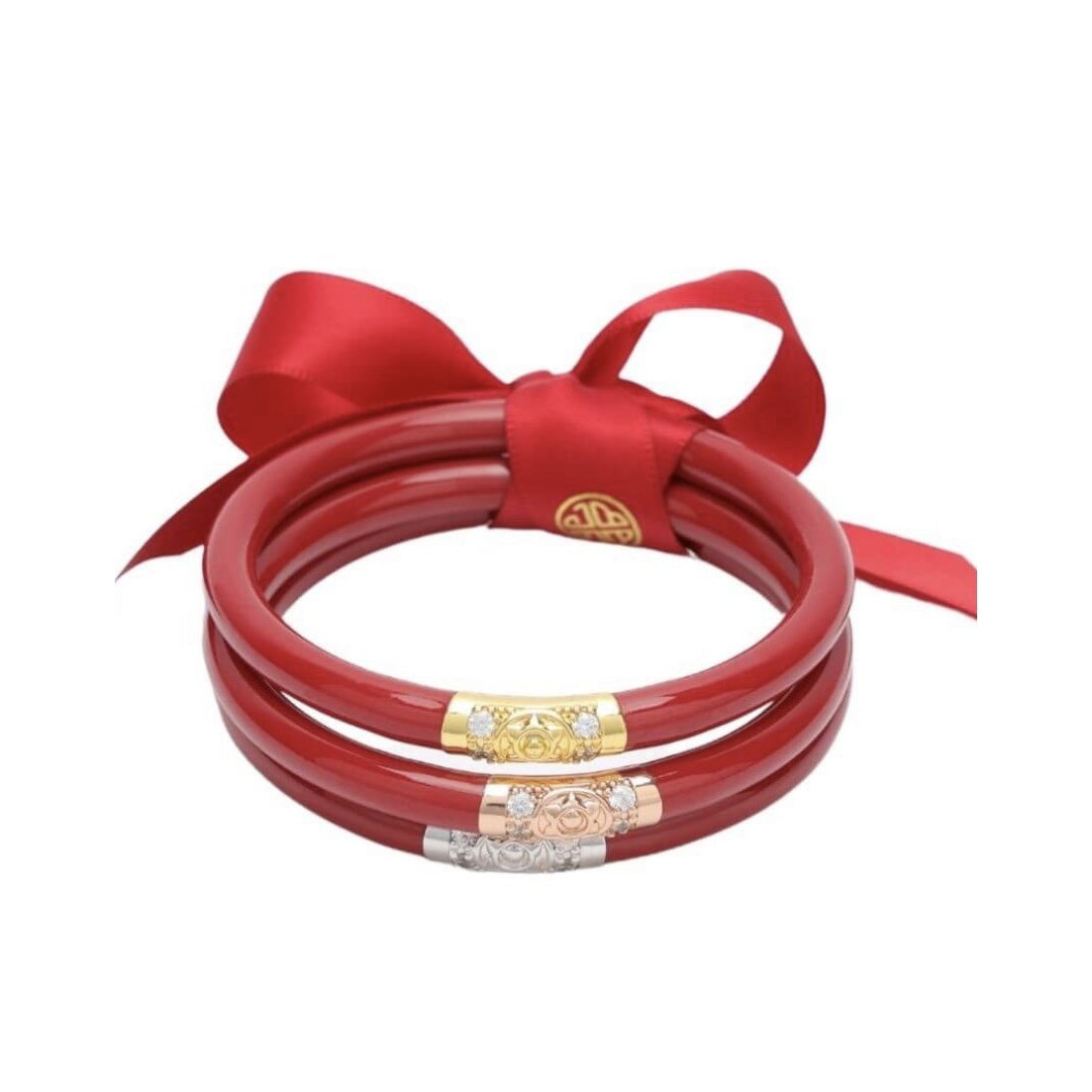 BuDaGirl Three Kings All Weather Bangles - Red