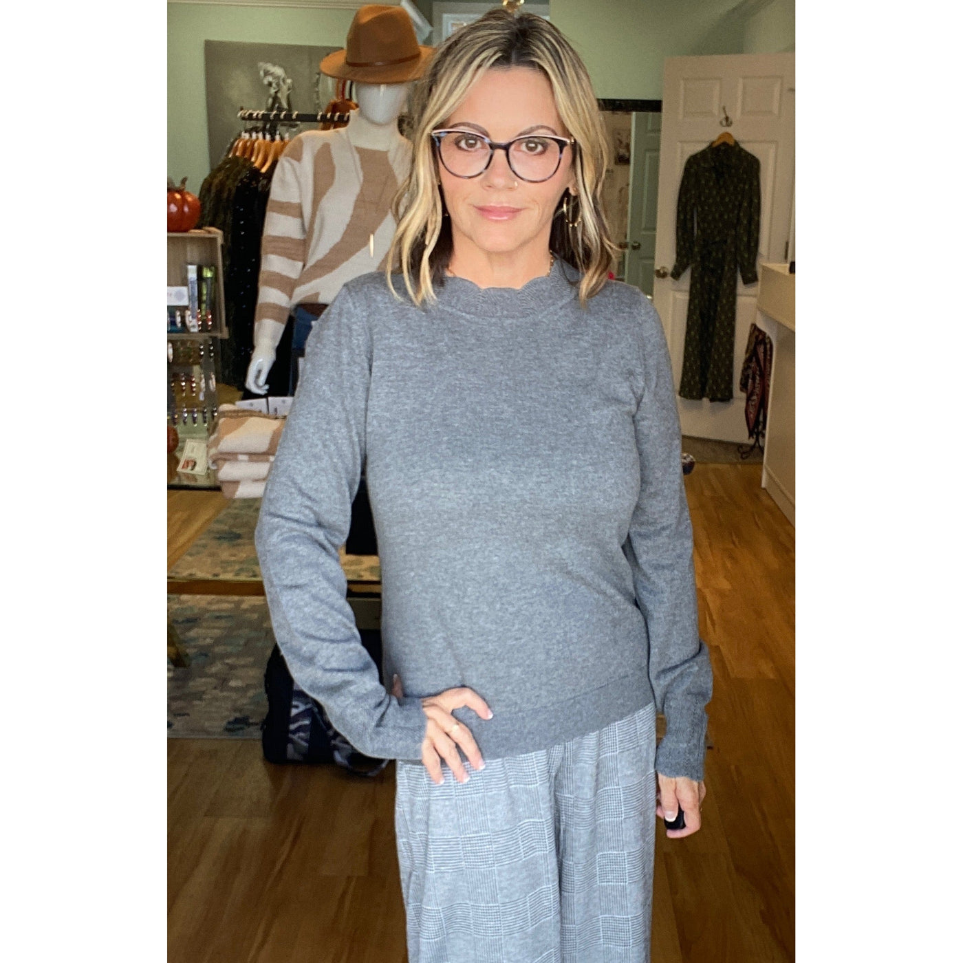 Hatley Alice Sweater - Charcoal