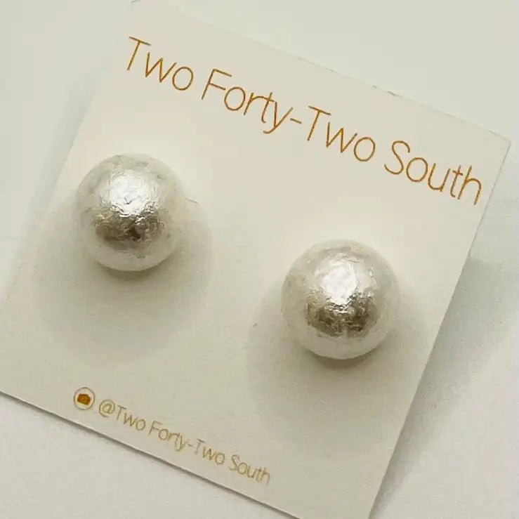Mini Mache' Stud in Gold & Silver
