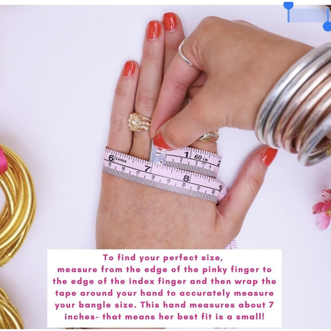 BuDhaGirl All Weather Bangles - Rose Gold Set of 9