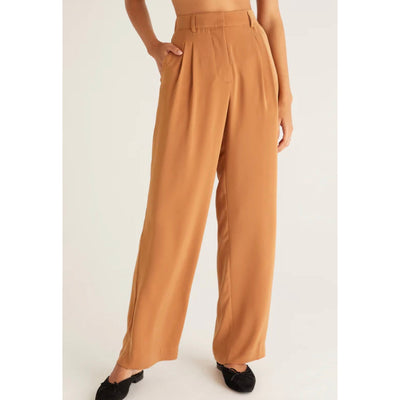 Z Supply Lucy Twill Pant - Available in Ecru & Camel Brown