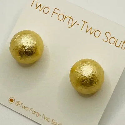 Mini Mache' Stud in Gold & Silver