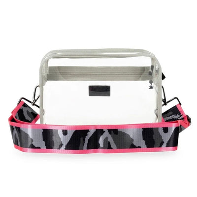 Haute Shore Drew Clear Camo Stadium Clear Crossbody