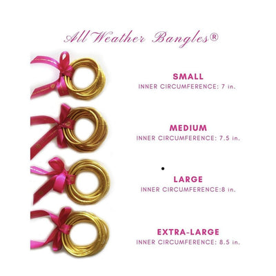 BuDhaGirl All Weather Bangles - Rose Gold Set of 9