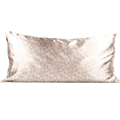 Satin Pillowcase - King Size Blush & Leopard